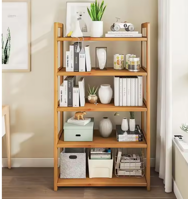 Bamboo Bathroom Shelf - 4-Tier