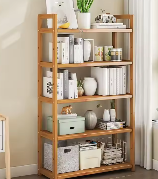 Bamboo Bathroom Shelf - 4-Tier